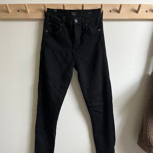 Citizens of Humanity Rocket crop black jeans